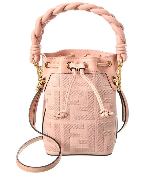 light pink fendi bag|pink bucket handbags.